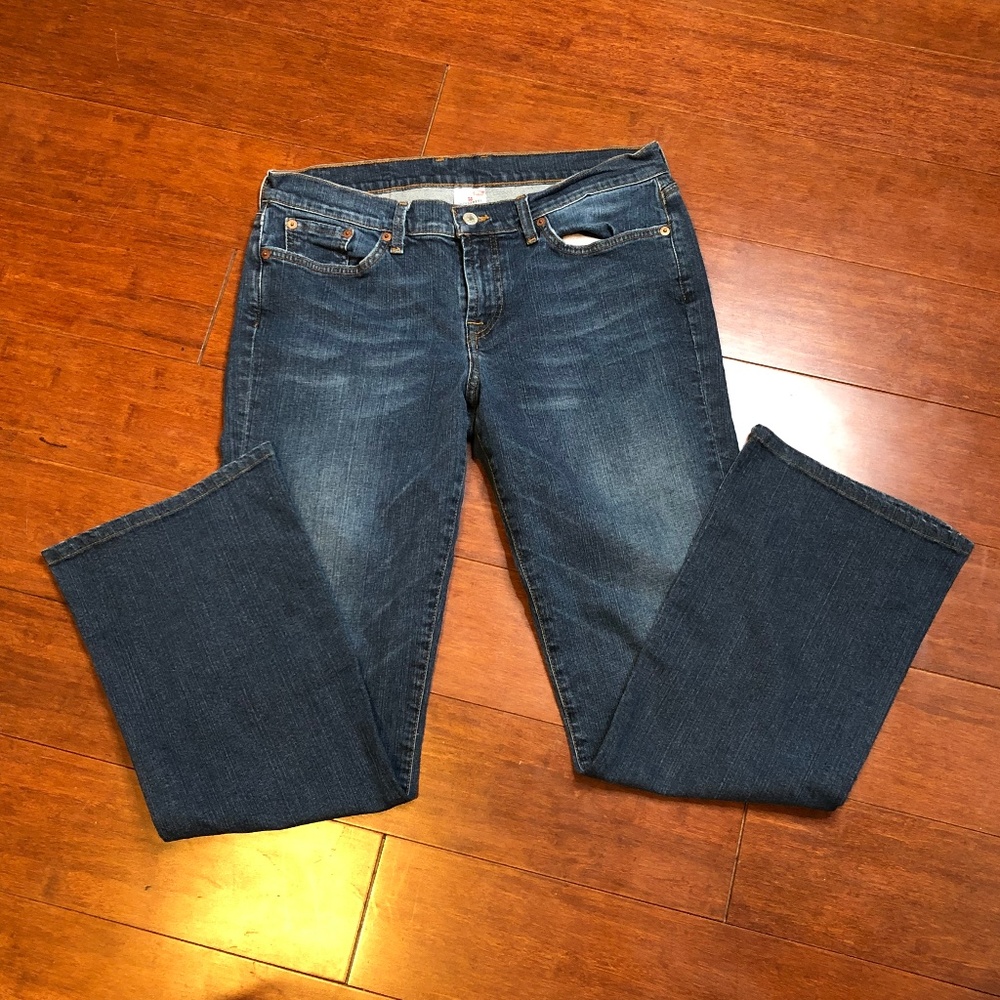Lucky Brand Dungarees Low Rise Flare